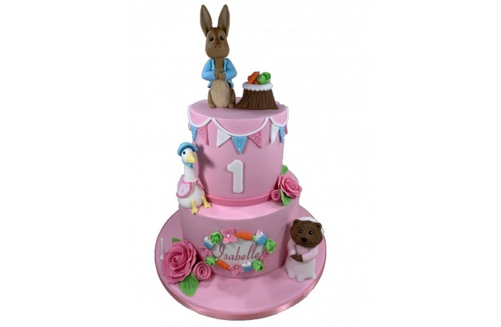 Peter Rabbit Bunting Cake